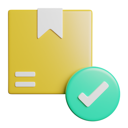 Check Delivery Box  3D Icon