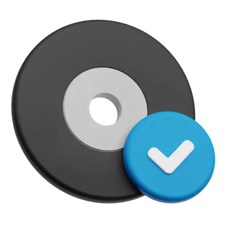 Check Disk  3D Icon