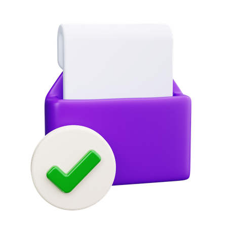 Check Email  3D Icon