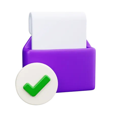 Check Email  3D Icon