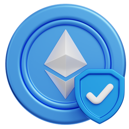 Check Ethereum Security  3D Icon