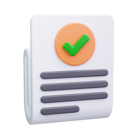 Check File  3D Icon