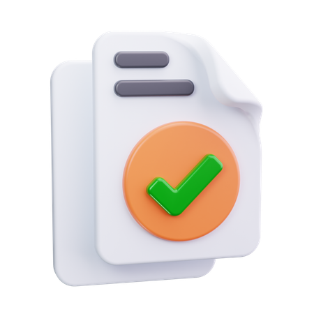 Check File  3D Icon