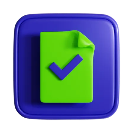 Check File  3D Icon