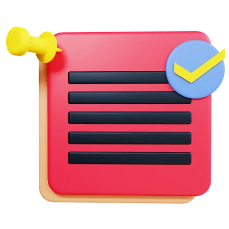 Check File  3D Icon