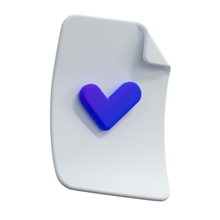 Check File  3D Icon