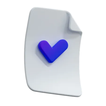 Check File  3D Icon