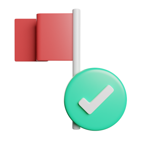 Check Flag  3D Icon