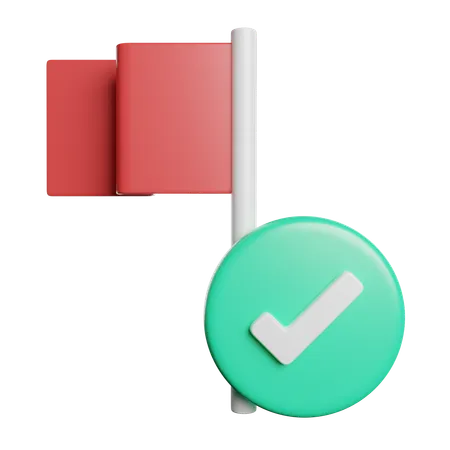 Check Flag  3D Icon