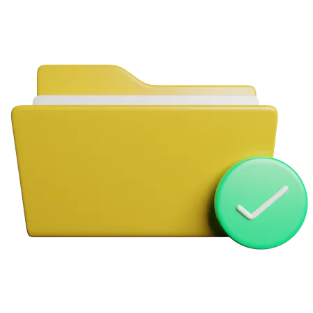 Check Folder  3D Icon