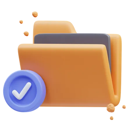 Check Folder  3D Icon