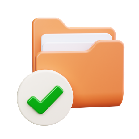 Check Folder  3D Icon