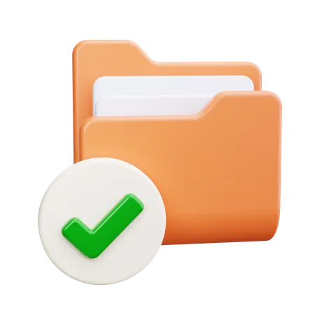 Check Folder  3D Icon