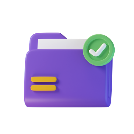 Check Folder  3D Icon