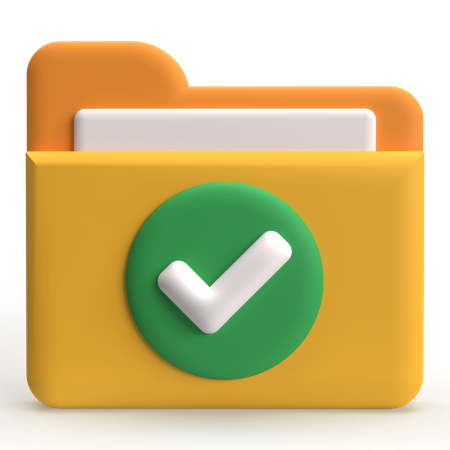 Check Folder  3D Icon