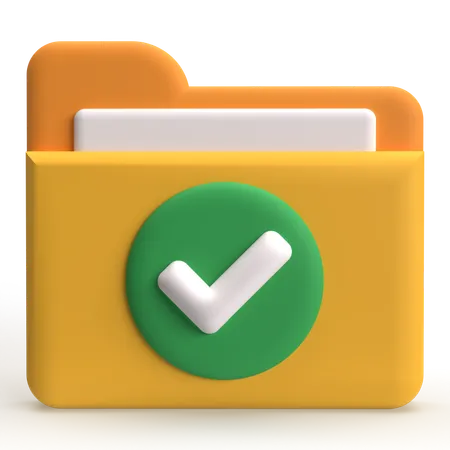 Check Folder  3D Icon