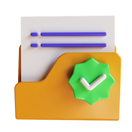 Check Folder  3D Icon