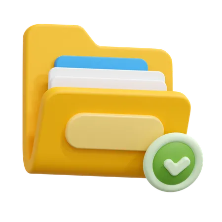 Check folder  3D Icon