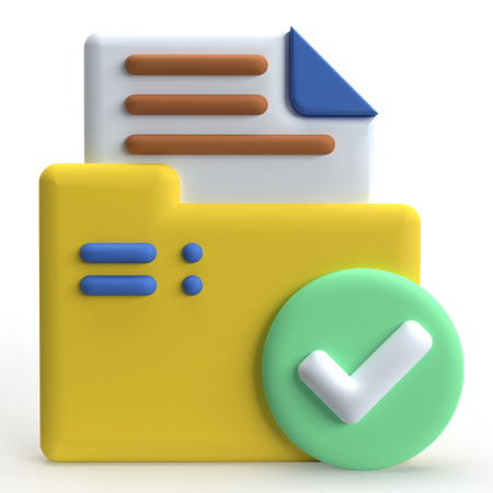 Check Folder  3D Icon