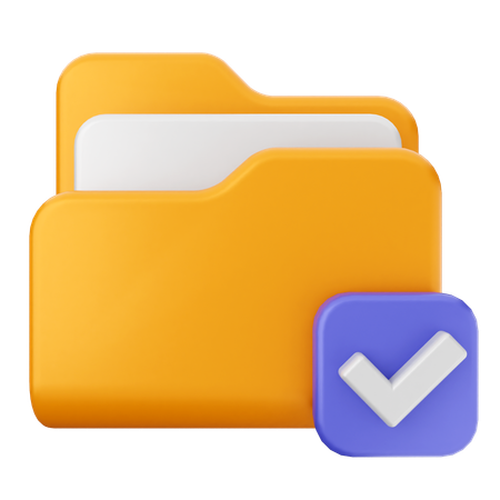 Check Folder  3D Icon