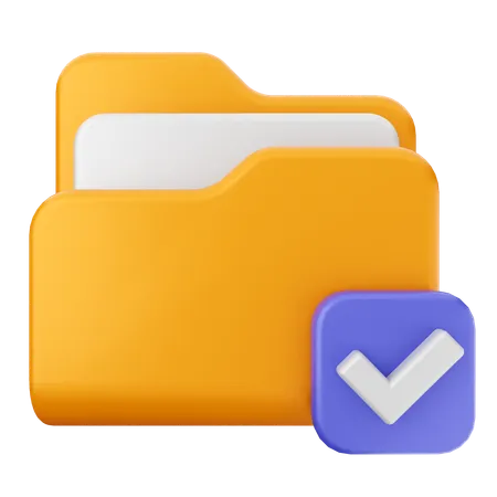 Check Folder  3D Icon