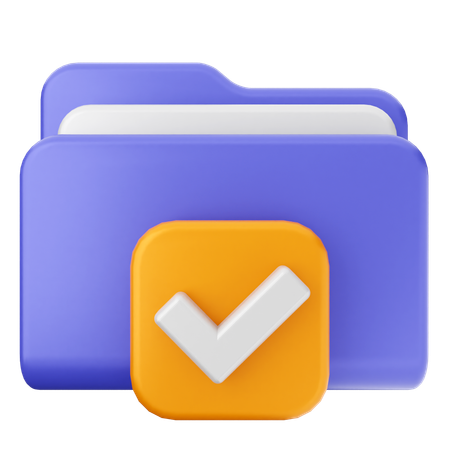 Check Folder  3D Icon