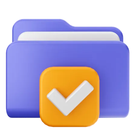 Check Folder  3D Icon