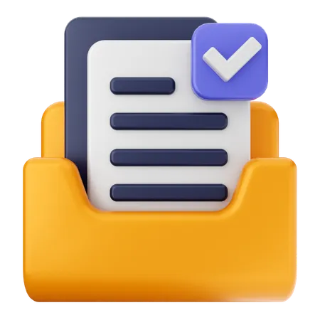 Check Folder  3D Icon