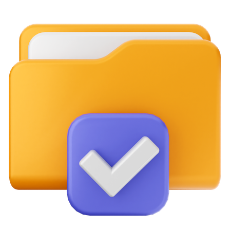 Check Folder  3D Icon