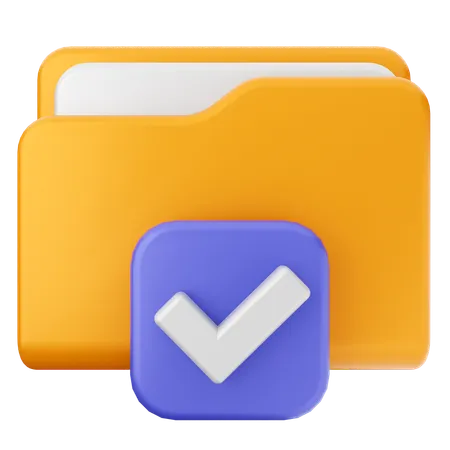 Check Folder  3D Icon