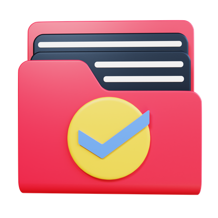 Check Folder  3D Icon