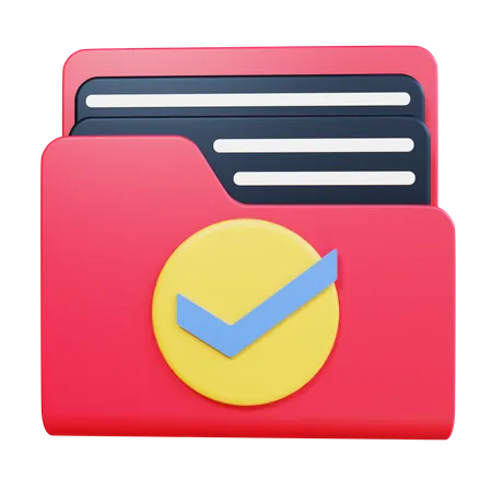 Check Folder  3D Icon