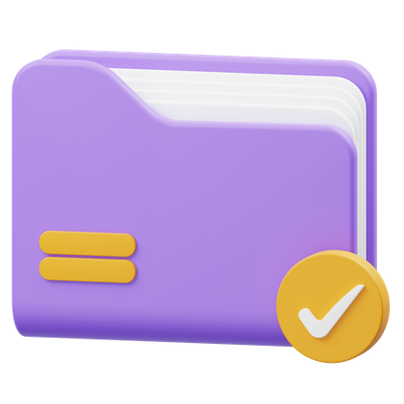 Check Folder  3D Icon