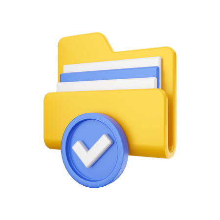 Check Folder  3D Icon