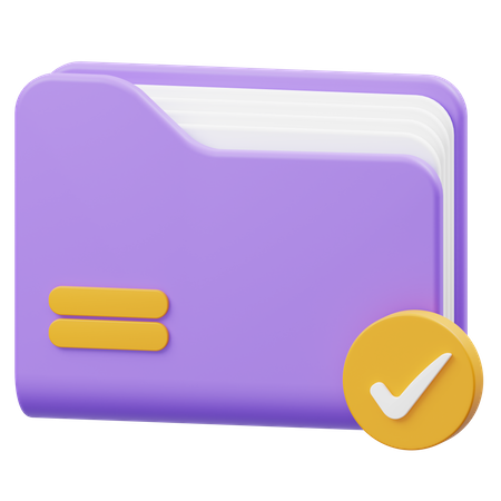 Check Folder  3D Icon