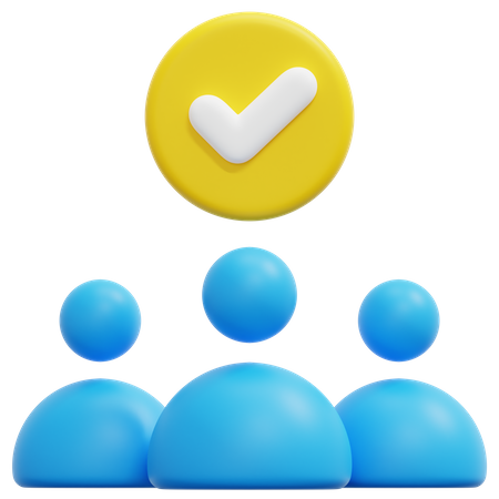 Check Group  3D Icon