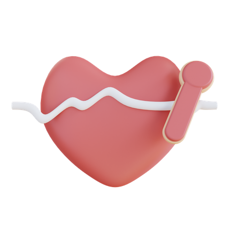 Check Heartbeat  3D Icon