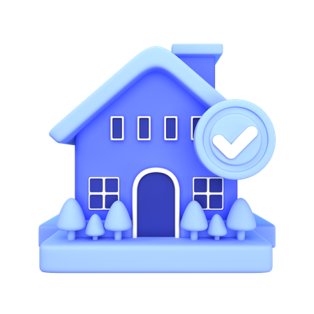 Check Home  3D Icon