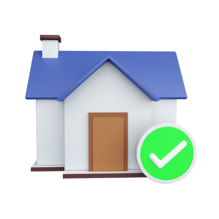 Check Home  3D Icon