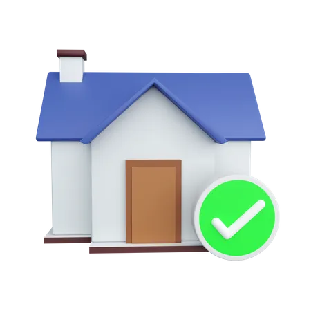 Check Home  3D Icon
