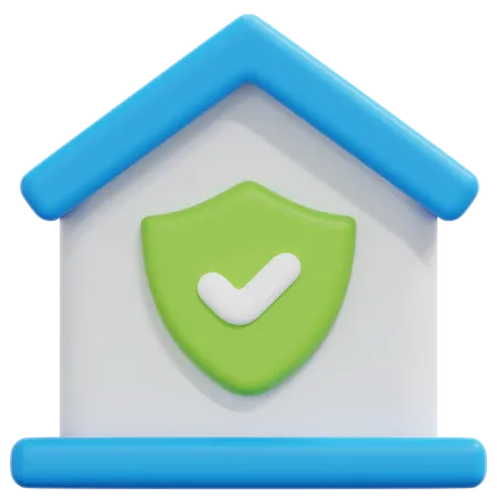 Check Home Security 3D Icon