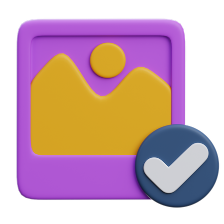 Check Image  3D Icon