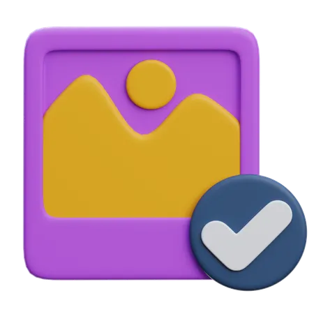 Check Image  3D Icon