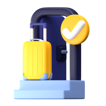 Check In  3D Icon