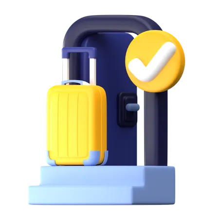 Check In  3D Icon