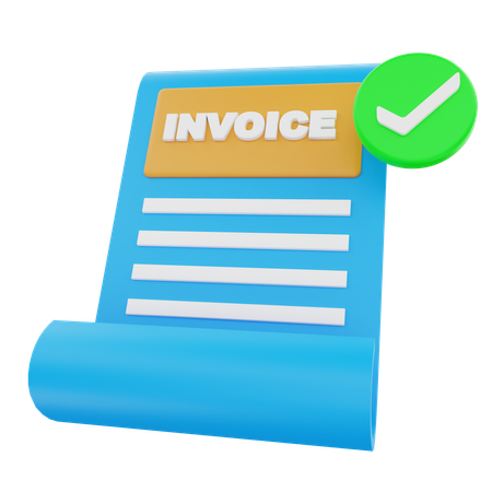Check Invoice  3D Icon