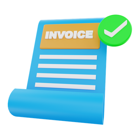 Check Invoice  3D Icon