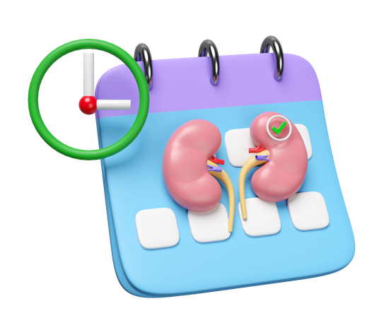 Check Kidney Health  3D Icon