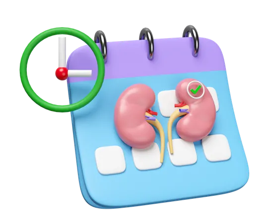Check Kidney Health  3D Icon
