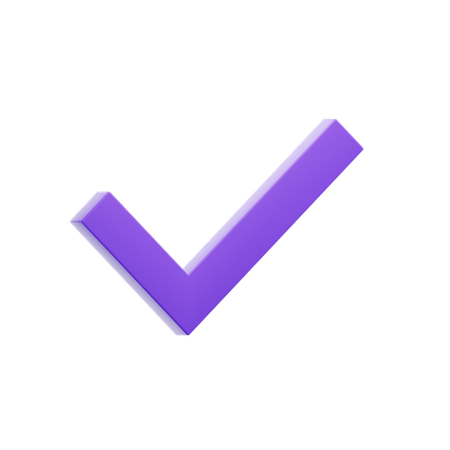 Check Large  3D Icon
